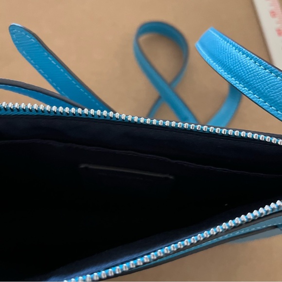 NWOT Coach Signature Aqua Mini Gallery File Crossbody with Adjustable Strap - Picture 6 of 14